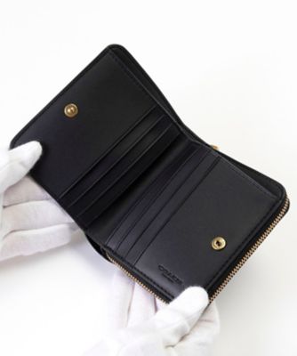 COACH エッセンシャル ビルフォールド ウォレット チャーム 財布 ブラック Amazon.co.jp: エッセンシャル ビルフォールド ウォレット・チャーム